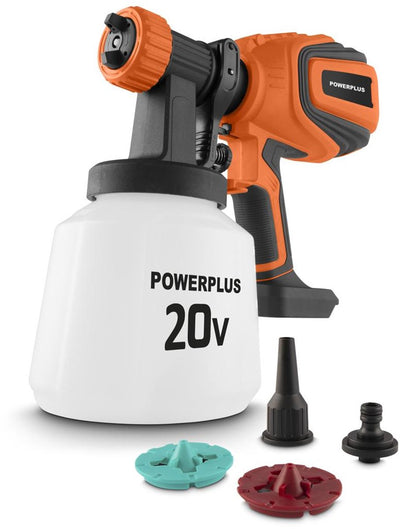 Pistola de pintura Powerplus POWDP7058 doble potencia 20V