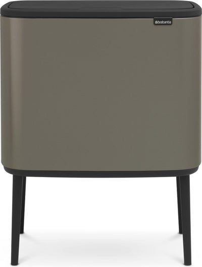 Pattumiera Brabantia bo touch bin - 36 litri - 1 scomparto - platino