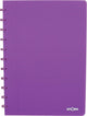 Quaderno trendy Atoma, ft A4, 144 pagine, a righe, viola trasparente
