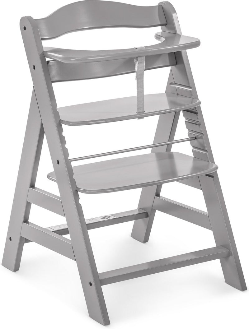 Hauck alpha+ - trona - madera de haya certificada FSC® - gris