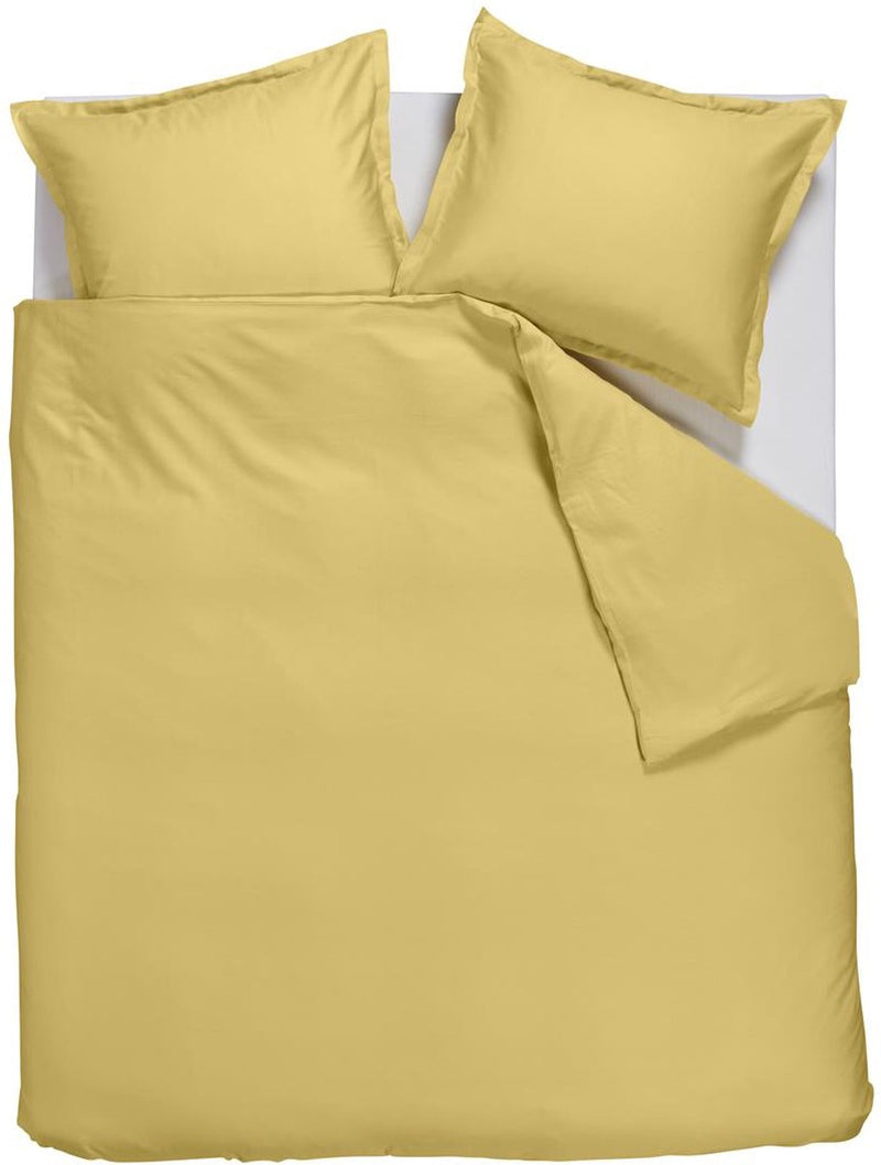 Copripiumino Ambiante satin uni - letti gemelli - 240x200 220 cm - giallo chiaro