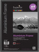 Cornice per foto Seco a4 - 21 x 29,7 cm - alluminio spazzolato nero - con supporto - cornice 11 mm - se-ala4-bk