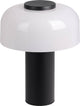 Lampada da tavolo Eglo ponente - dimmer touch - wireless - LED - 20 cm - bianco e nero - luce bianca regolabile - ricaricabile - da esterno e interno