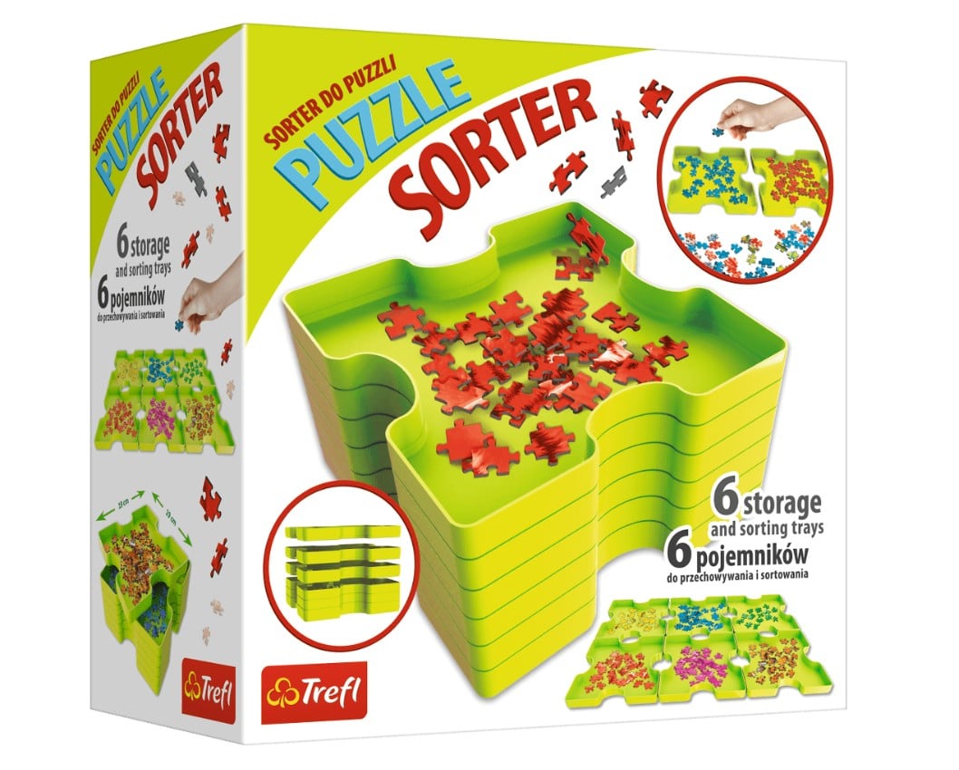 Contenitori per la raccolta differenziata dei puzzle Trefl