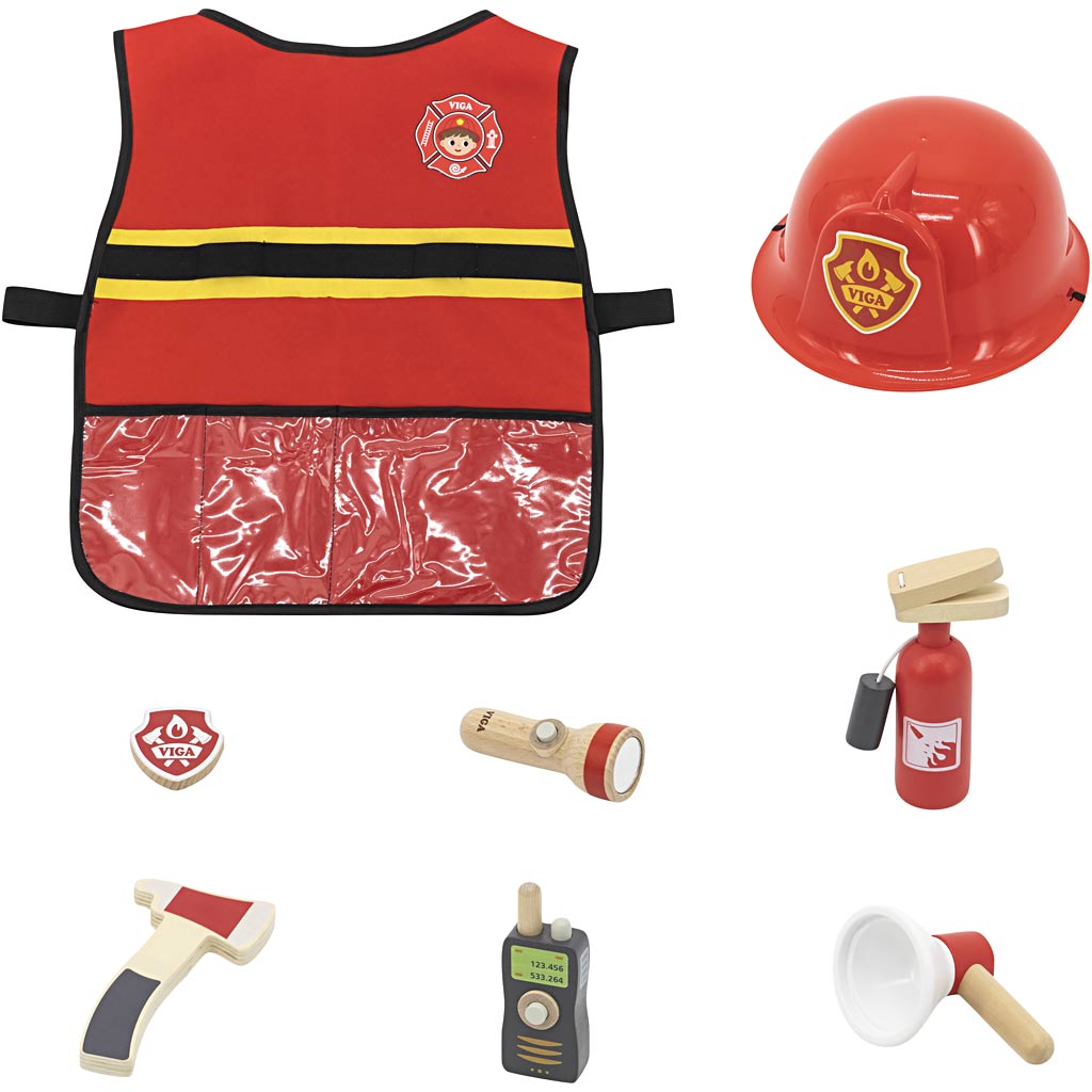Juego de bomberos Viga, 8 piezas 1 caja