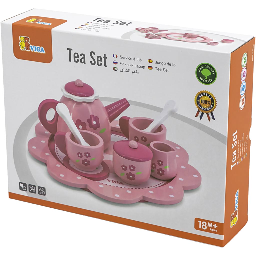 Servizio da tè Viga, h: 9,5 cm, d 24 cm, 9 parti 1 scatola