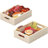 Viga comida de juguete de madera, l: 30 cm, a: 22 cm, 17 piezas 1 caja