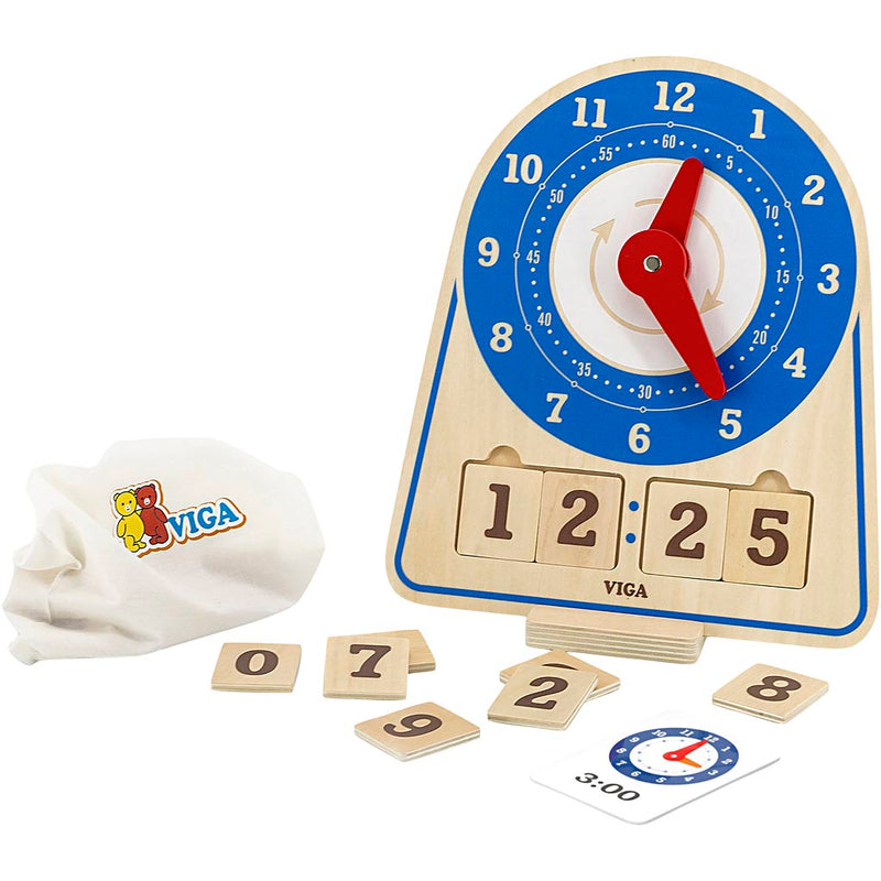 Vigatoys https: www.cchobby.nl viga-leerklok-h-28-cm-l-26-cm-b-13-1-stuk