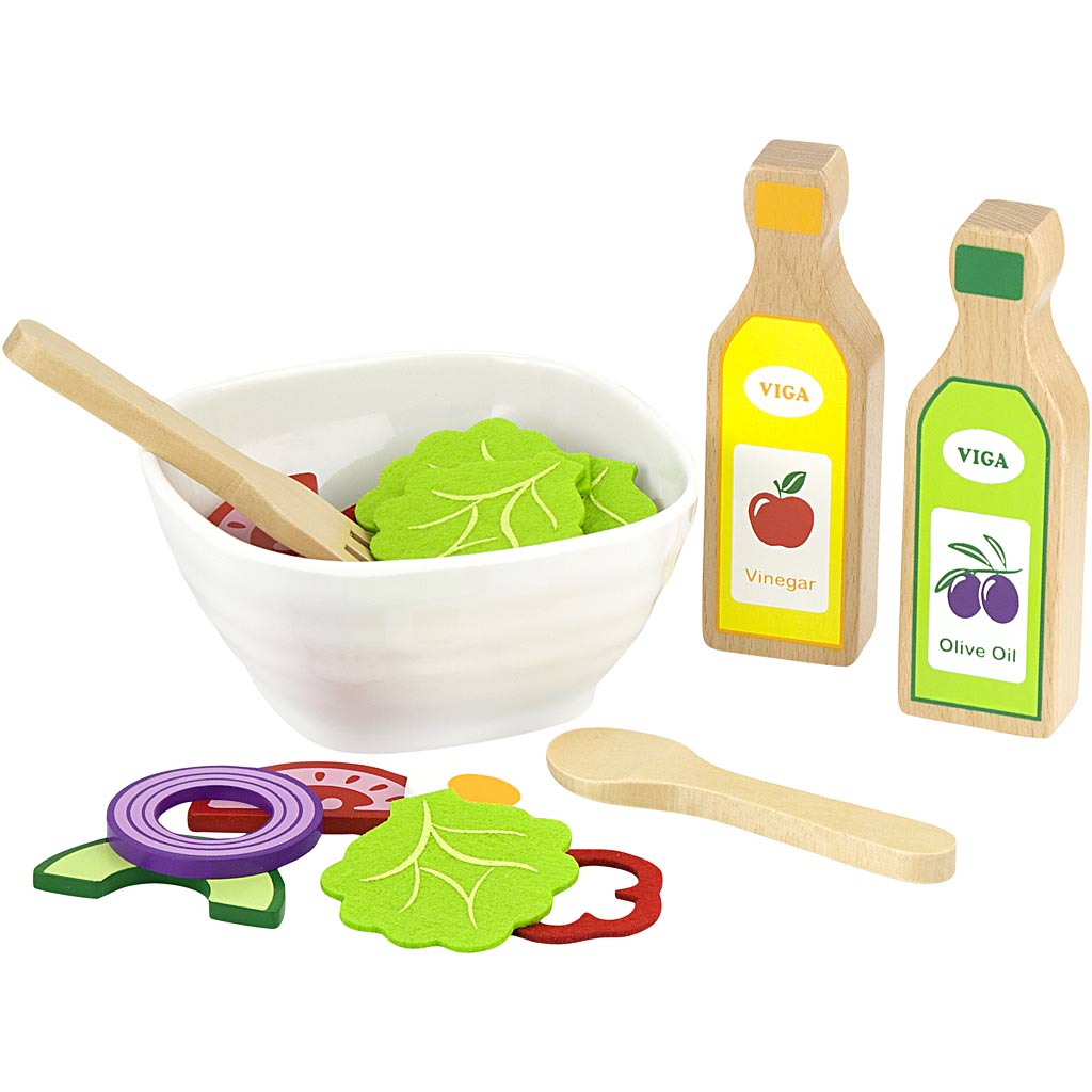 Juego de ensalada Viga, alto: 65 mm, largo: 42 cm, ancho: 24 cm, 36 piezas 1 caja