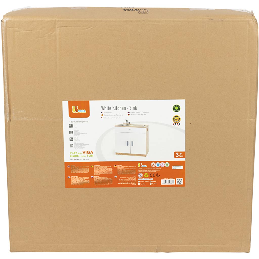 Viga play sink, h: 55 cm, d: 36 cm, w: 65 cm, 1 piece