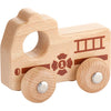 Auto in legno Viga, camion dei pompieri, h: 4,3 cm, l: 9 cm, l: 7,5 cm, 1 pezzo