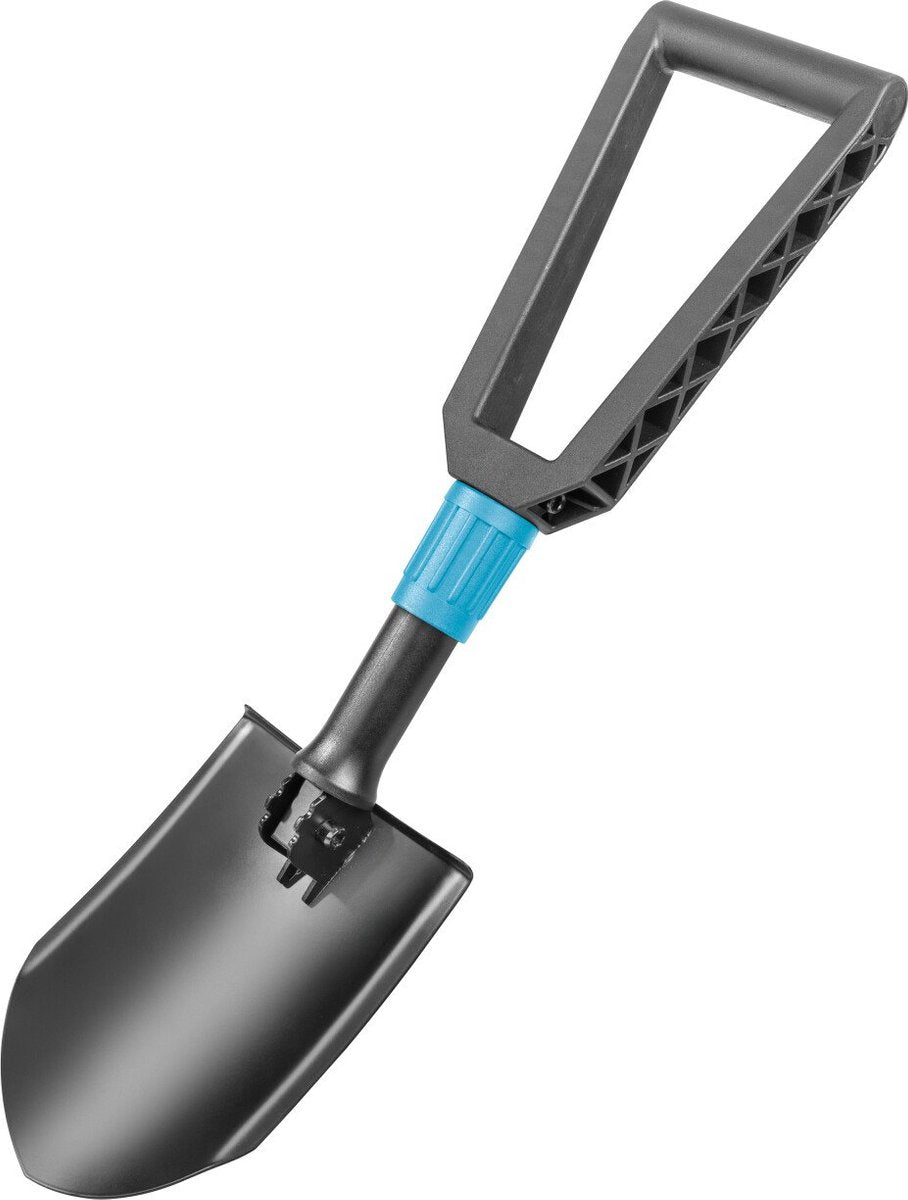 Pala plegable Cellfast - pala pioneer - pala de camping - 2 posiciones - acero - con bolsa de transporte