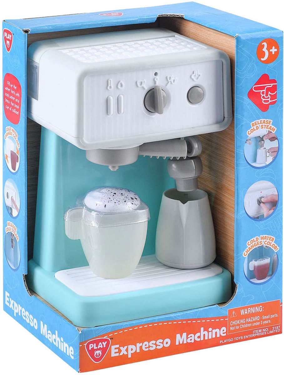 Play espresso machine white blue, 3dlg.