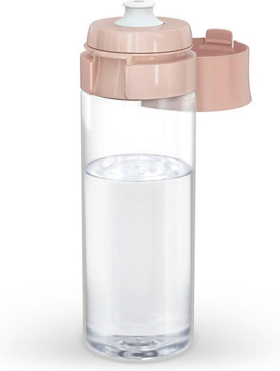 Brita - borraccia vitale per adulti - 0,6 l - albicocca - incluse 2 cartucce filtranti a microdischi - ideale per borracce