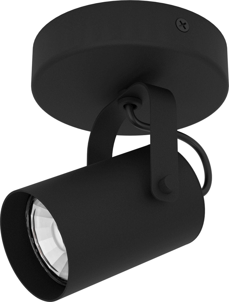 Eglo sorego opbouwspot - plafondspot wandspot - gu10 - 12 cm - zwart