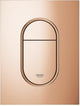 Inodoro con panel de control Grohe arena cosmopolitan s - vertical - doble descarga - cálido atardecer (bronce brillante) - tamaño delgado
