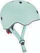 Casco infantil Globber - go up - verde pastel - ajustable 45-51cm - con iluminación - carcasa exterior de policarbonato resistente