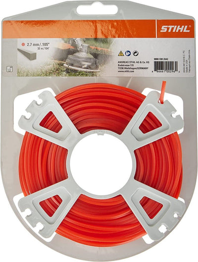Accesorios Stihl línea de corte cuadrado en rollo | ø 2,7 mm x 32,0 m - 00009302642