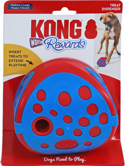 Kong Rewards Wally Blue Red