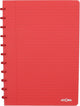 Quaderno trendy Atoma - A4 - 144 pagine - a righe - rosso trasparente - 1 pezzo