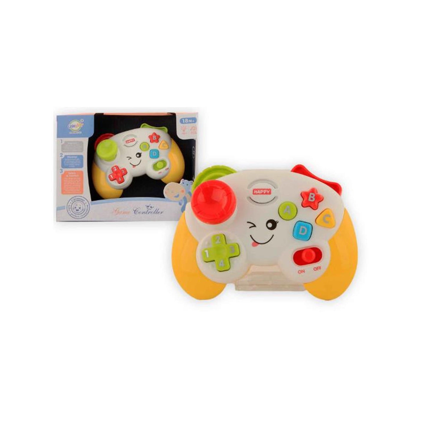 Gamepad per bambini con luci e suoni 18m+