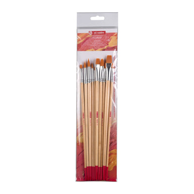 Talens art Creation • set pennelli olio acrilico poliestere 10pz