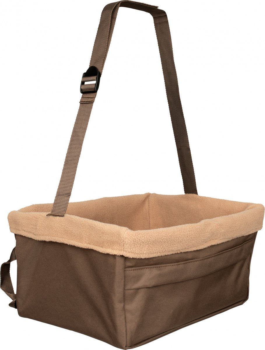 Petsafe silla elevadora happy ride - silla de coche para perros pequeños - silla elevadora para el coche - disponible en 3 tamaños - color marrón - grande