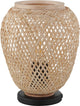 Eglo dembleby tafellamp - e27 - ø 20 cm - zwart hout