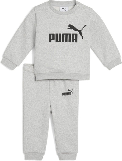 Puma minicats ess crew set fl inf unisex tracksuit - light gray heather