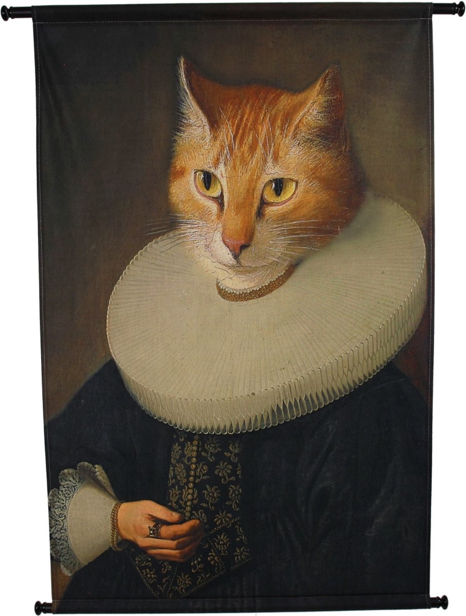 Collezione HD appeso a parete gatto marrone 110x3x83cm