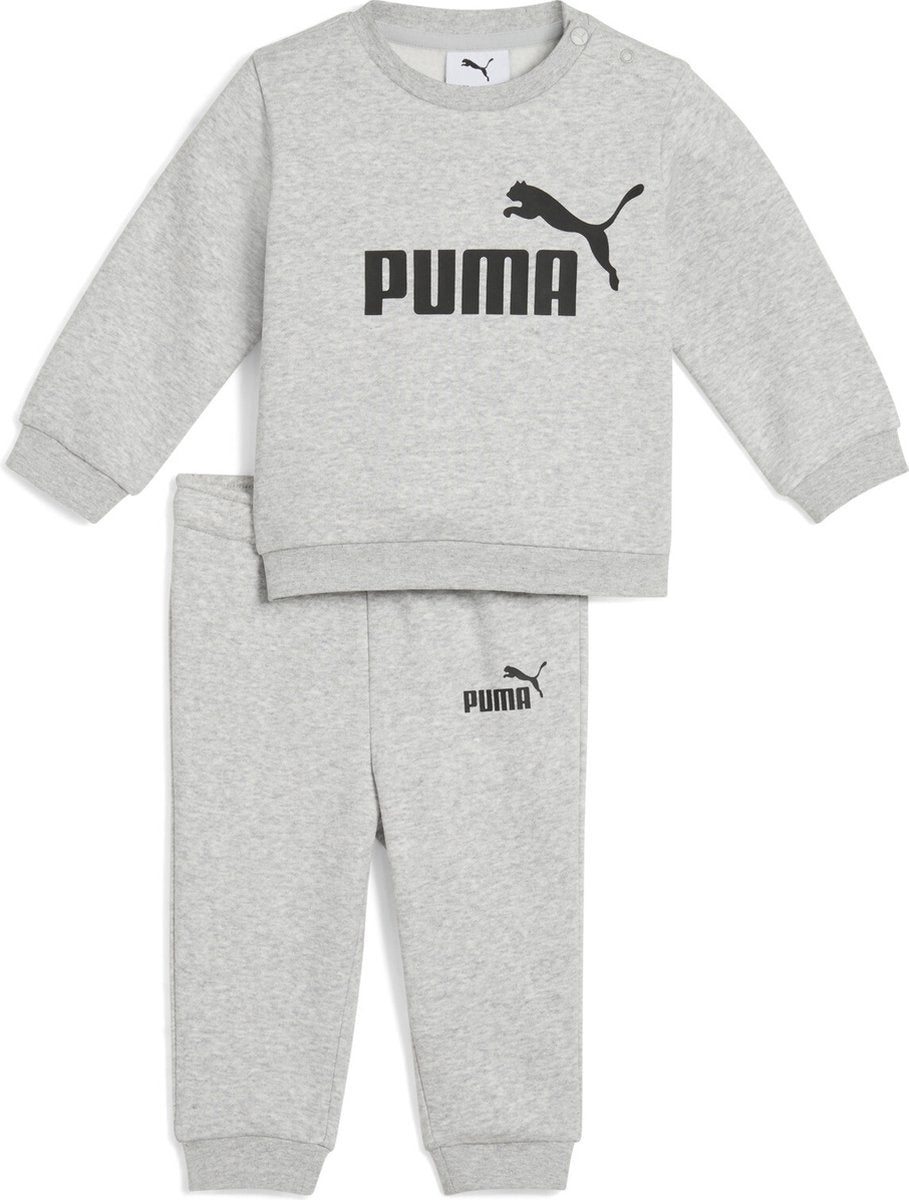 Chándal unisex Puma minicats ess crew set fl inf - gris claro jaspeado