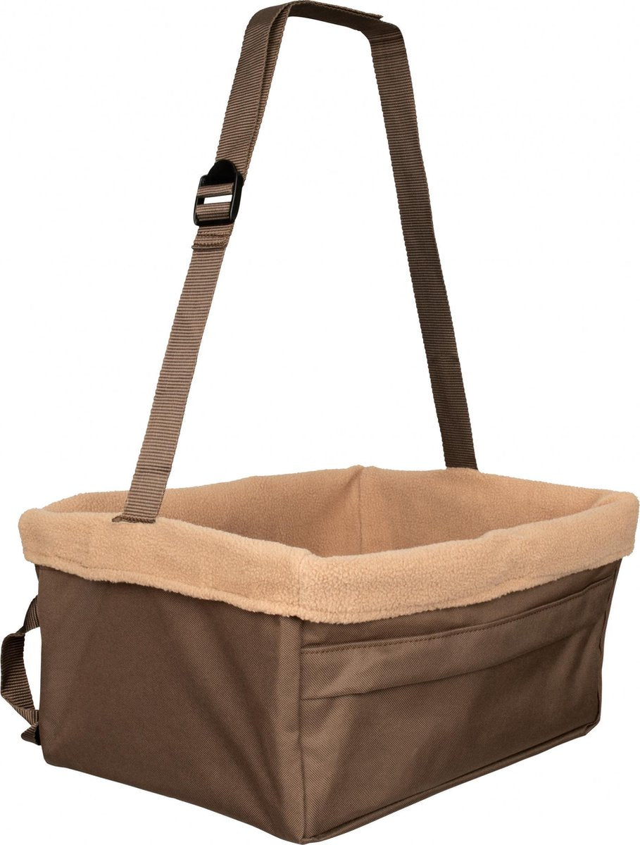 Petsafe silla elevadora happy ride - silla de coche para perros pequeños - silla elevadora para el coche - disponible en 3 tamaños - color marrón - pequeña
