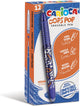 Roller de gel carioca oops pop, mediano, borrable, caja de 12 piezas, azul