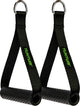 Tunturi strap handle - cable handles met d-ring - per paar - zwart