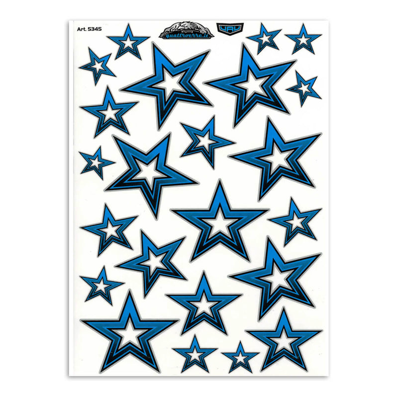 Set adesivo di stelle blu