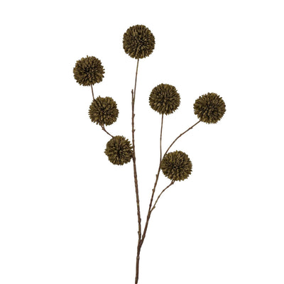 Roberts collection pompón de flor artificial 98cm verde oscuro