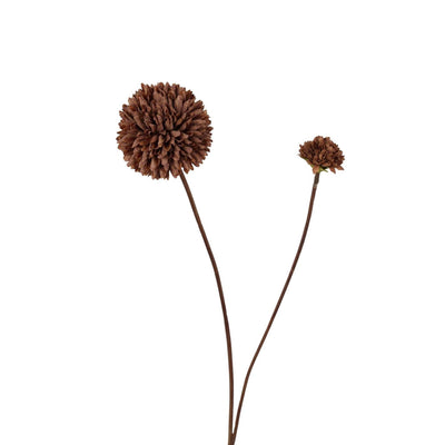 Colección Roberts pompón flor artificial 66cm café oscuro