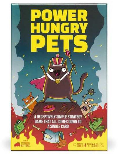 Exploding kittens power hungry pets - engelstalig kaartspel - partyspel