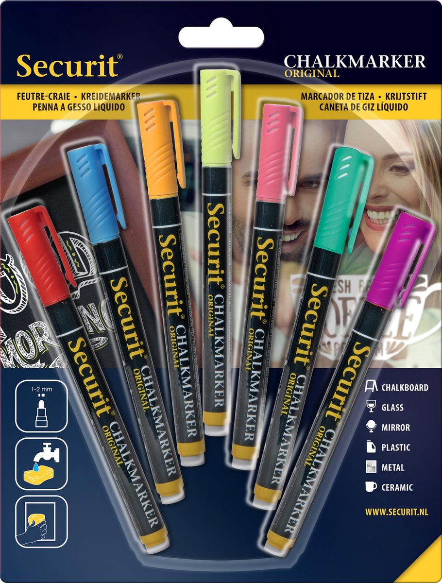 Securit pennarello a gesso colori originali