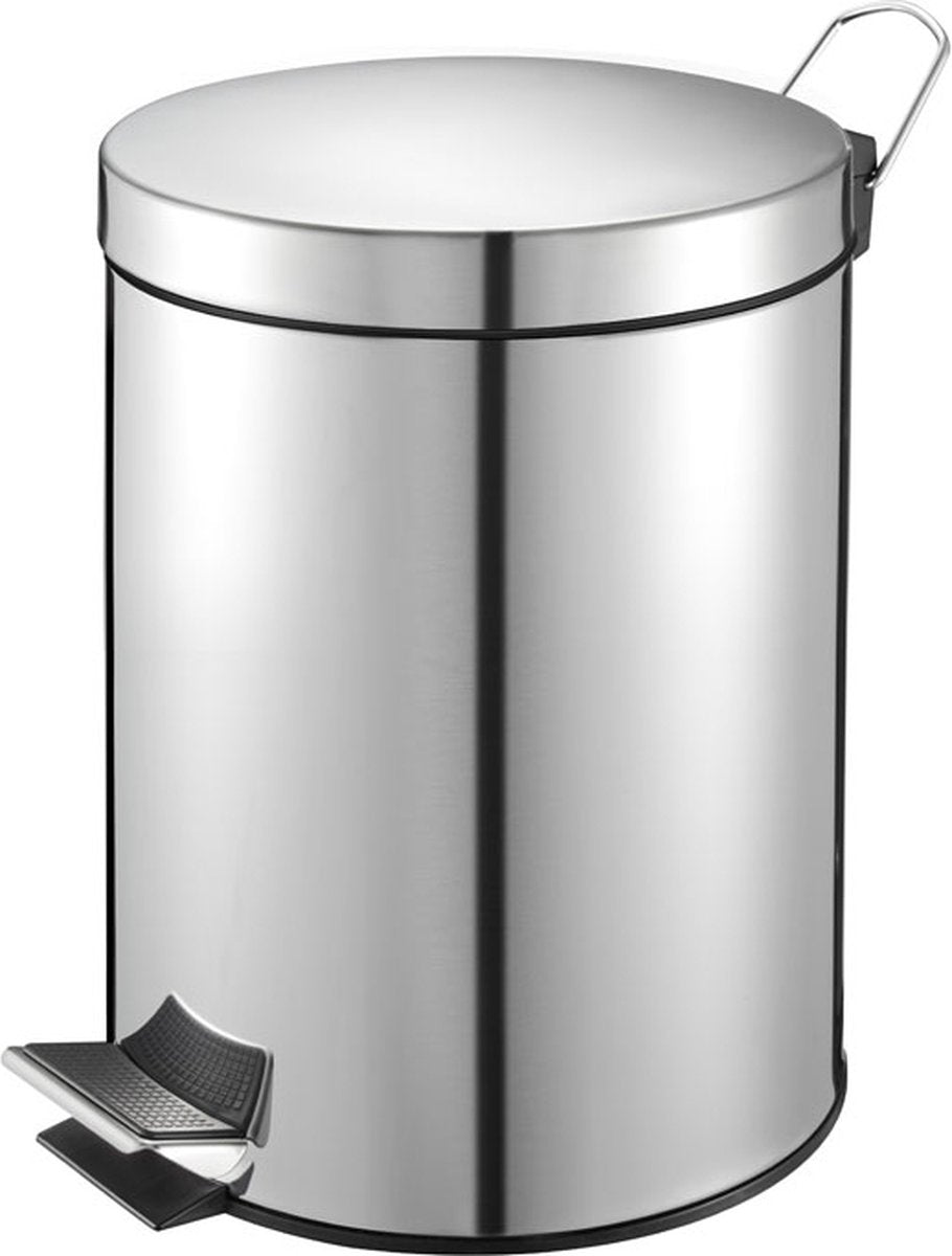 V-part - pedaalemmer 5 liter - stainless steel - rvs - prullenbak