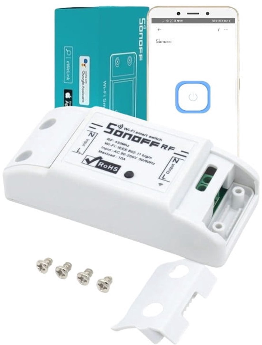 Sonoff rfr2 wifi smart switch met rf433 control