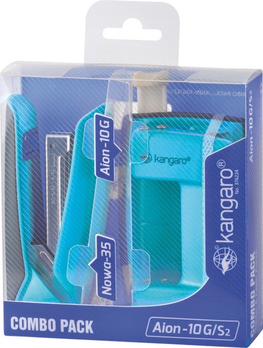 Perforatore canguro + cucitrice - blu - k-7203883