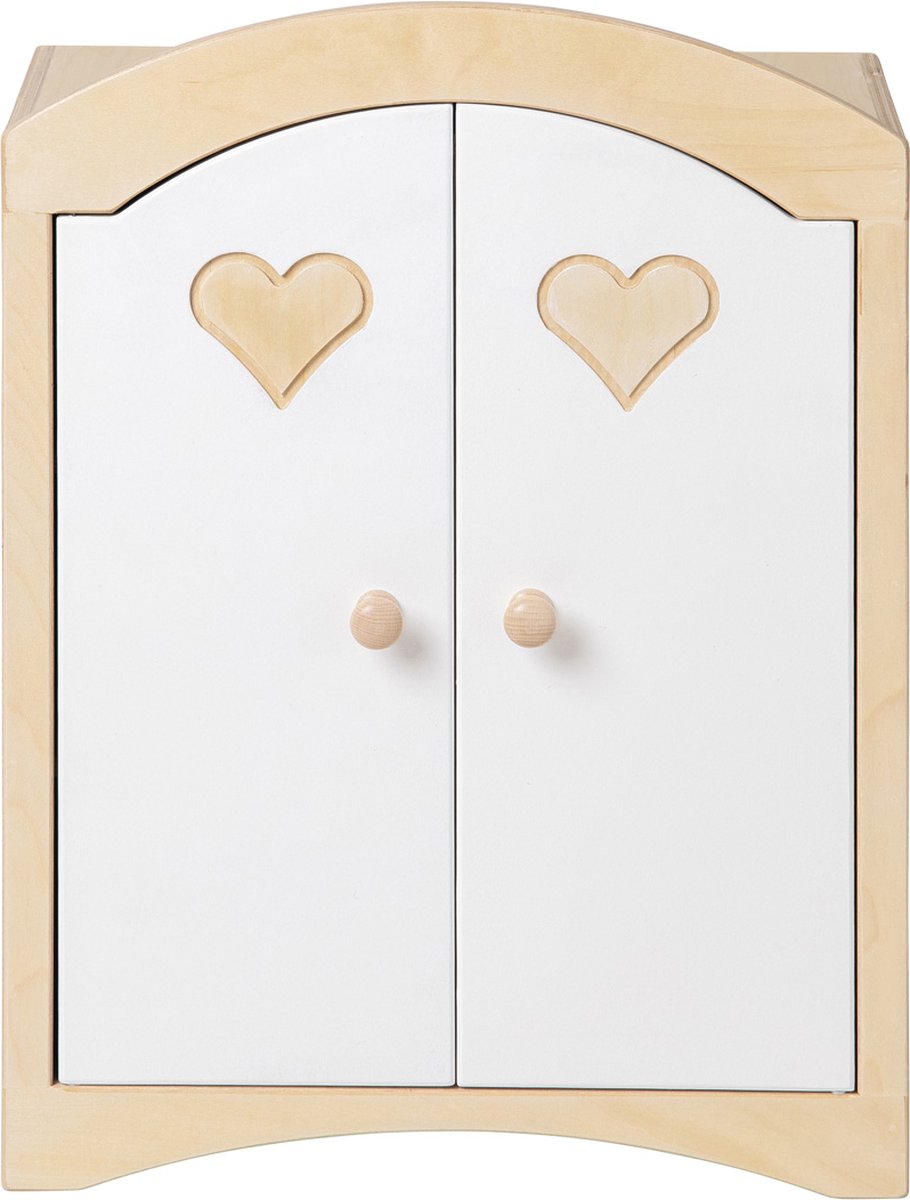 Armario de muñecas de madera Van Dijk Toys - blanco