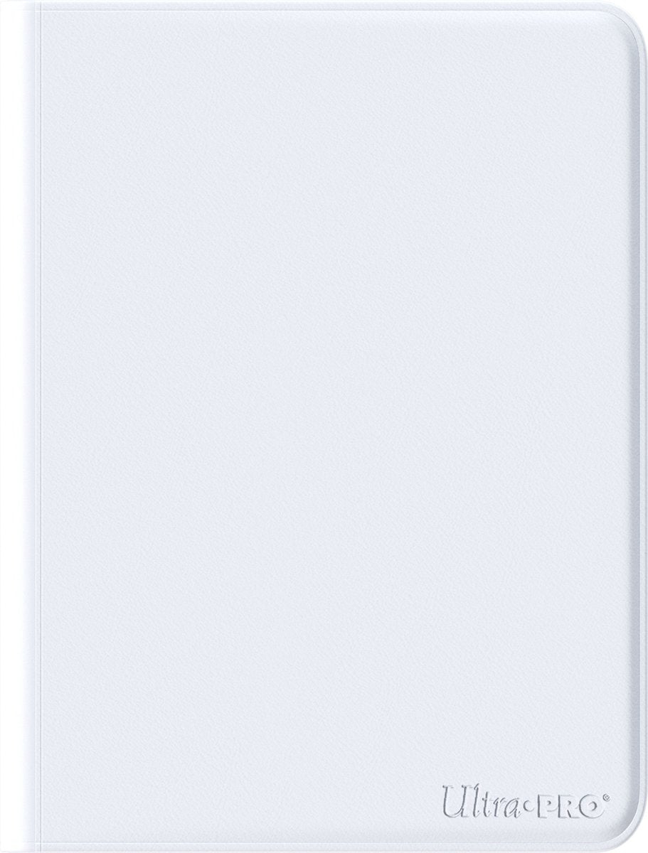 Ultrapro pro-carpeta con cremallera 9 bolsillos blanco vivo