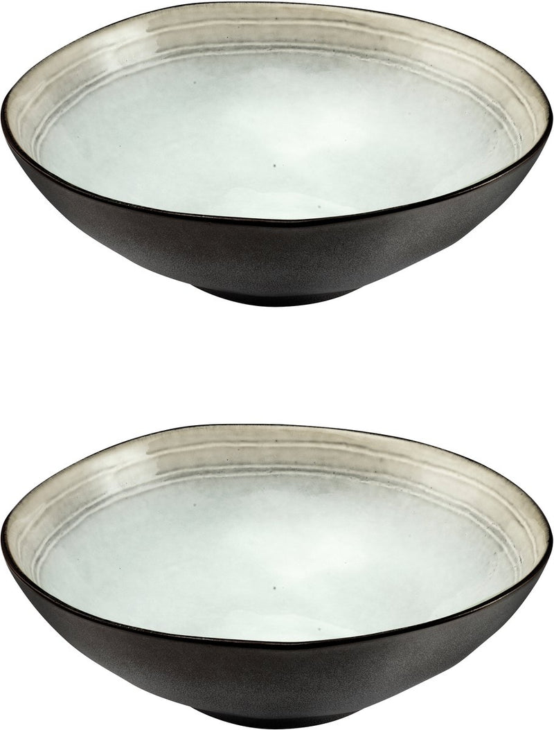 Medard de noblat - shadow nacre - salad bowl 24 cm - 2 parts