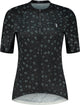 Bbb cycling donnafit r - duurzaam fietsshirt dames korte mouw - 15-25 °c - ademend mtb en wielrenshirt - 3 achterzakken - black floral