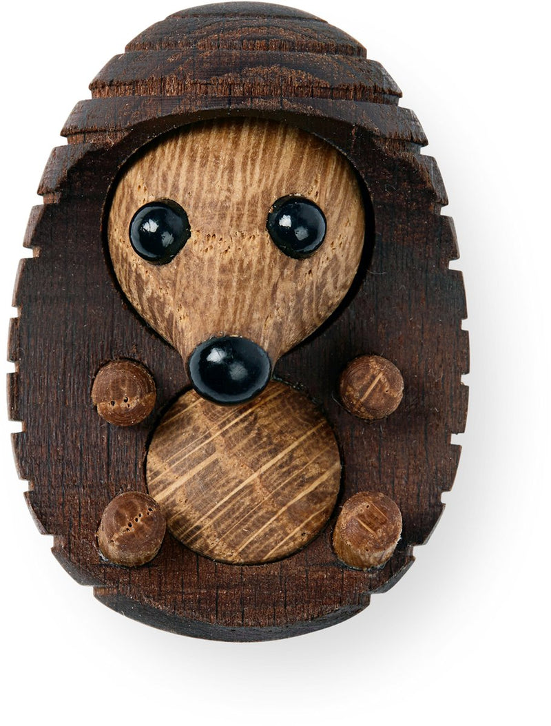 Spring Copenhagen figura in legno animale riccio bastone" miniatura 10g h2,6xl2,9xl3,9 cm (prodotto in Vietnam) figura giocattolo per bambini e adulti