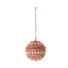 Hbx natural living kerstbal adica ø6cm rood