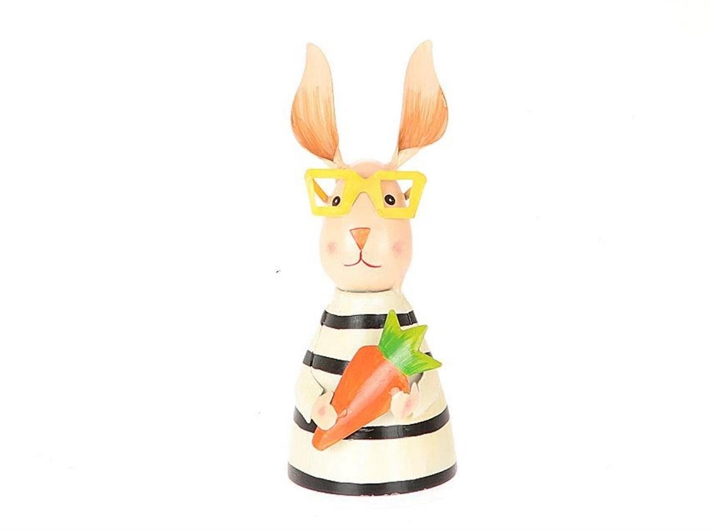 Hbx estatua viva natural liebre con zanahoria h20cm