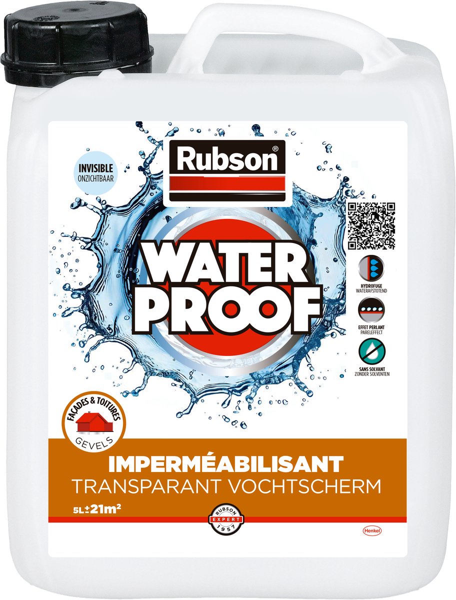 Rubson 1001477 - barrera transparente contra la humedad 5,5l | 2 piezas